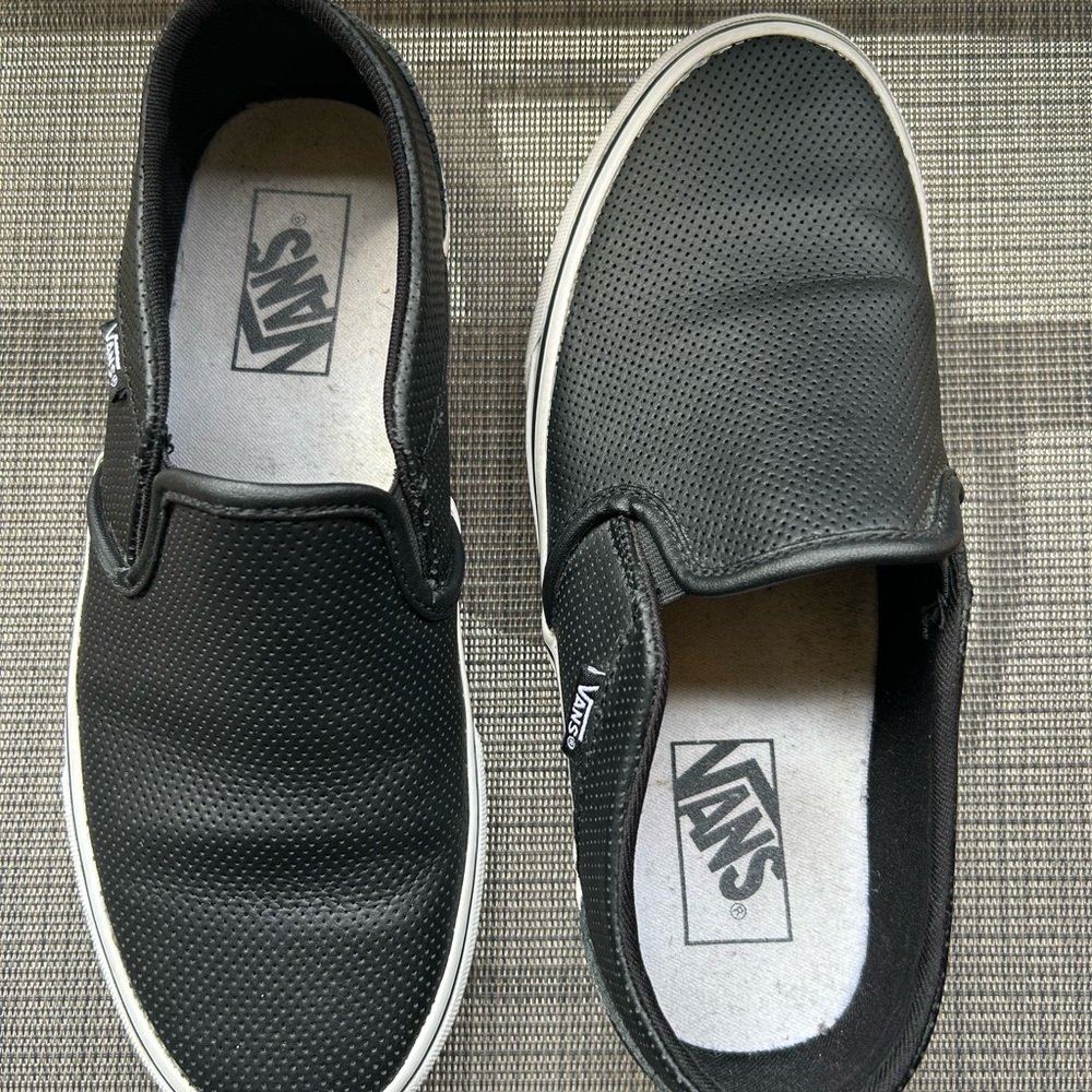 Vans Black Slip-On Shoes